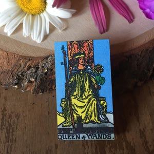 The Queen tarot card pin, gift for her
