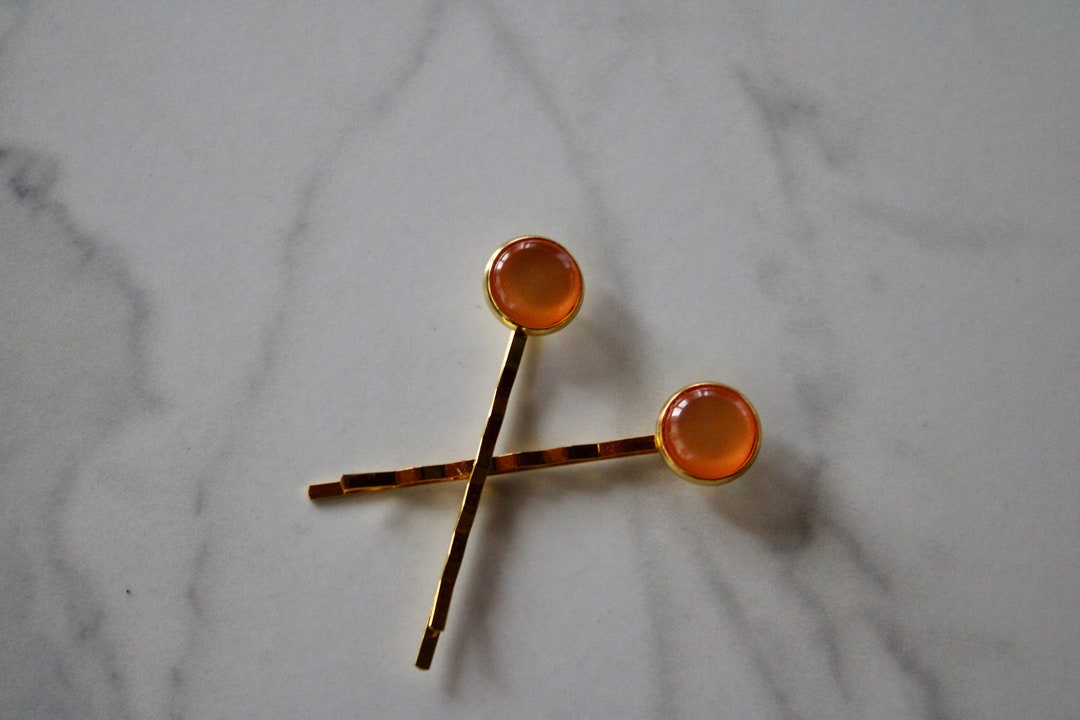 Tissue orange Hair Pin main image 1