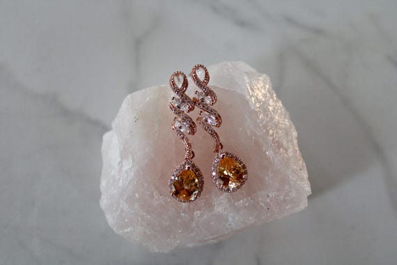 rose gold teardrop earrings, opal earrings, hypoallergenic, sterling silver, gift, gift for her, rose gold earrings, earrings under 50