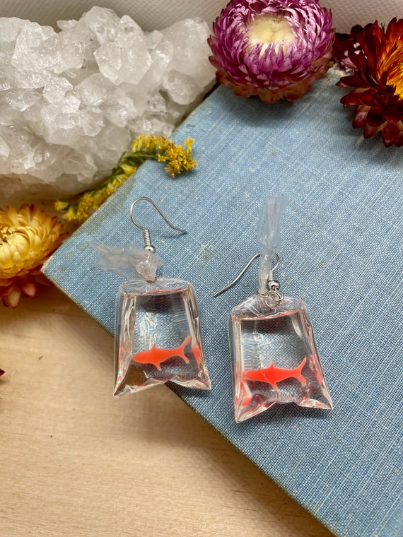 Goldfish earrings deals
