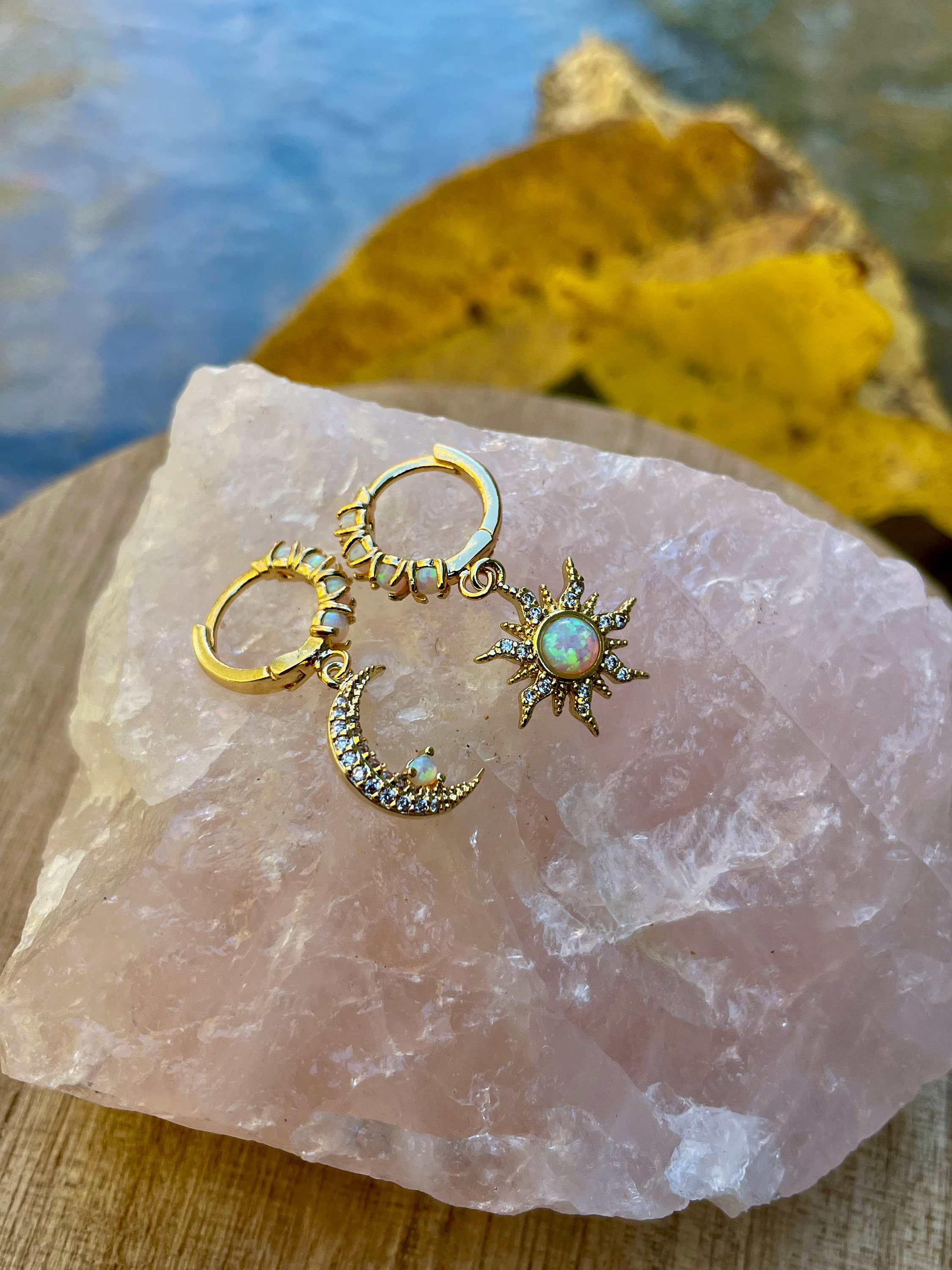 Orecchini A Cerchio Luna In Stile Boho - Mini Orecchini A Goccia Con Mezzaluna, Gioielli Donne E Ragazze, Idea Regalo - 2