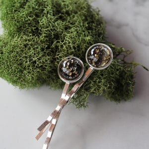 black glitter bobby pin, bobby pin under 10, silver bobby pins, glitter hair clips, black glitter hair clip, bobby pin, jewelry, gift