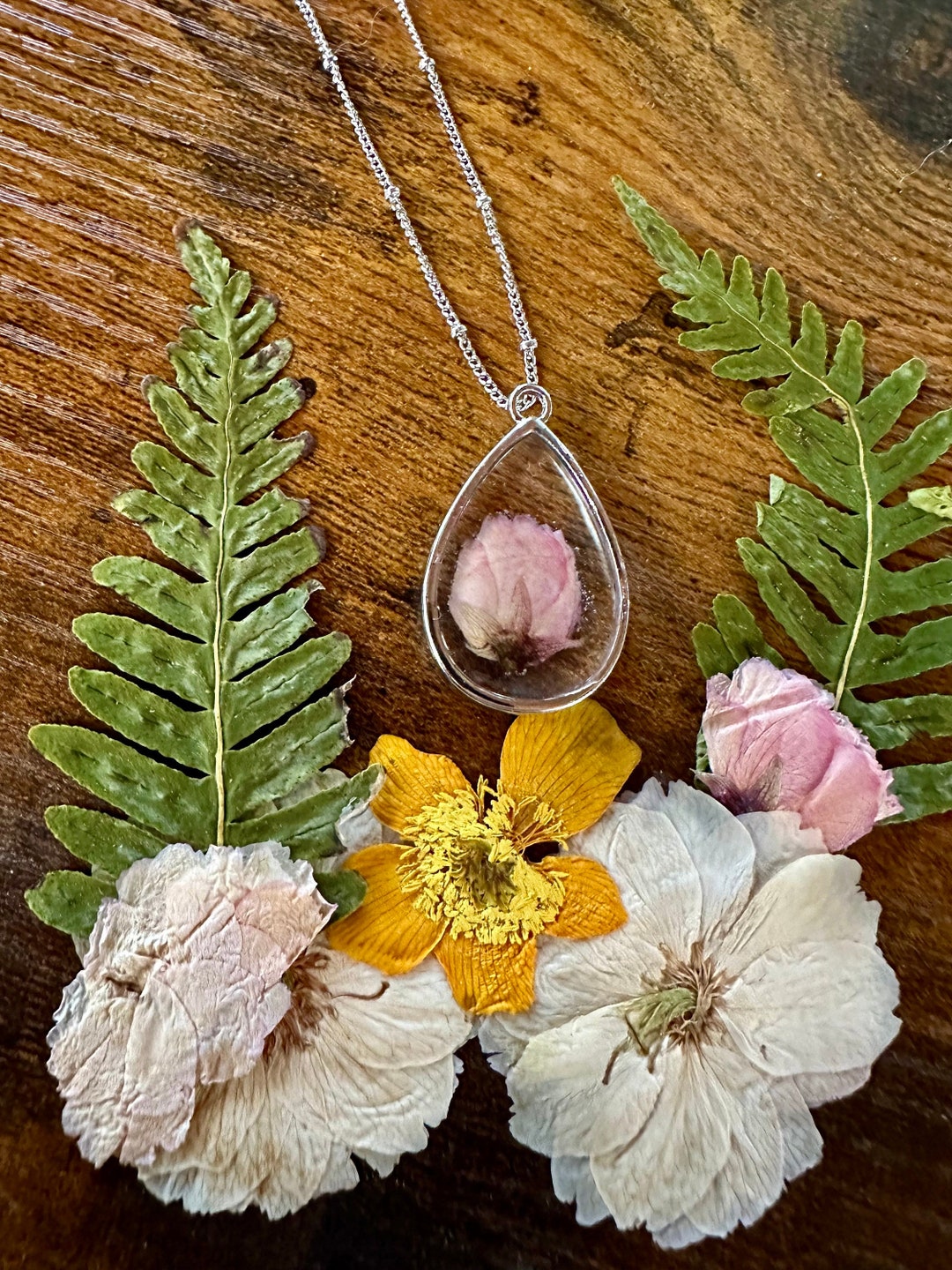 Irish Wildflower Jewelry Real Flower Jewelry Wildflower Etsy