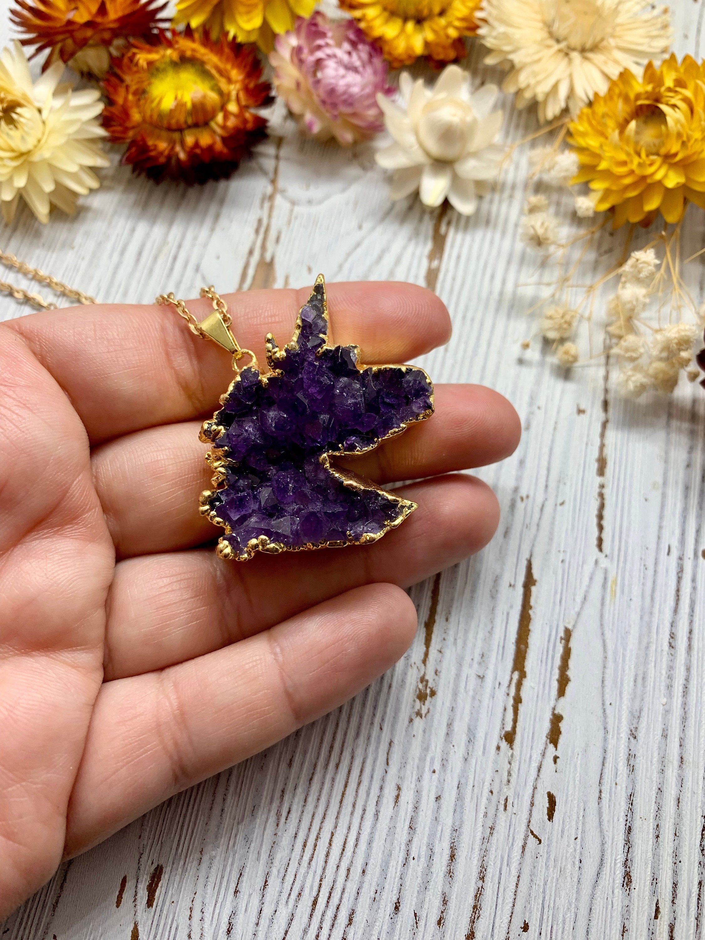 Unicorn Necklace // Amethyst Quartz 