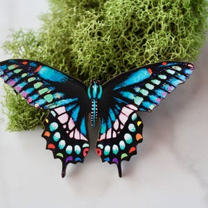 borboleta, broche de borboleta, joias de borboleta, presente, presente para ela, broche, broche com menos de 10, joias, dia das mães, broche de madeira, broche de madeira, broche