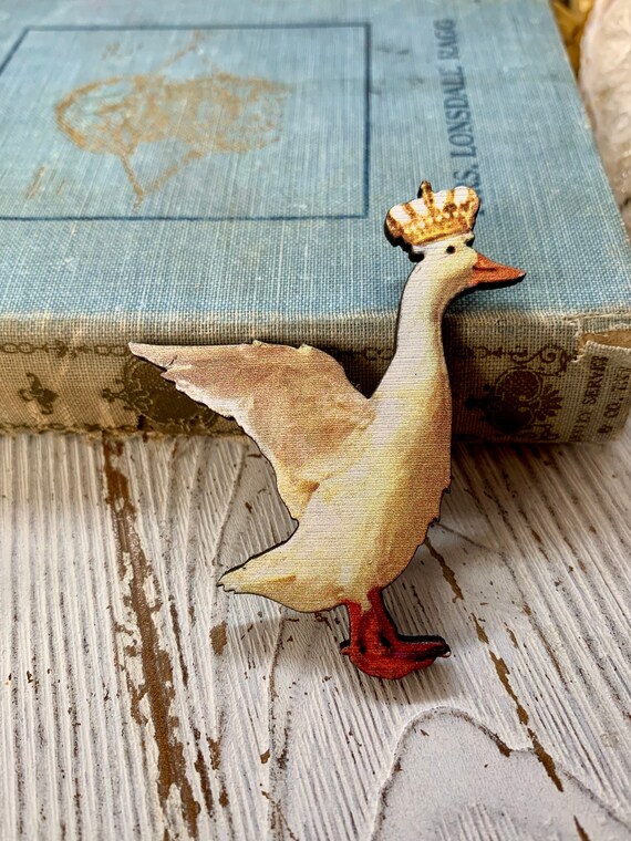 Goose Pin Goose Brooch Goose Holiday Gift Gift for Her Pin