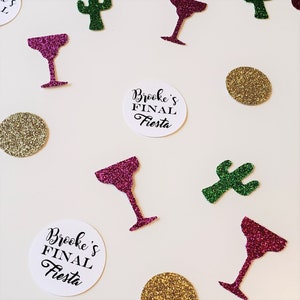 Margs and Matrimony Bachelorette Party Confetti Personalized Bachelorette Confetti Margarita Confetti Cactus Confetti Final Fiesta Bach