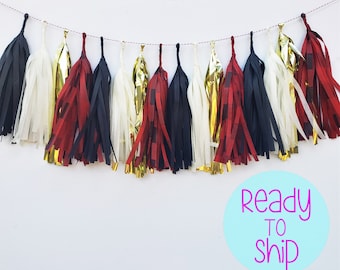 Buffalo Plaid Tassel Garland: Flannel Fling Bachelorette Party Decor