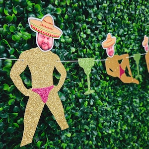 Margs and Matrimony Bachelorette Party Groom Face Banner, Groom Head Sombrero Decor, Margarita Bachelorette Party Theme, Mexico Bachelorette