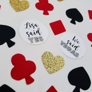 Custom Vegas Bachelorette Party Confetti Vegas Bachelorette, She Said Yes We Said Vegas Confetti, Vegas Theme Bachelorette