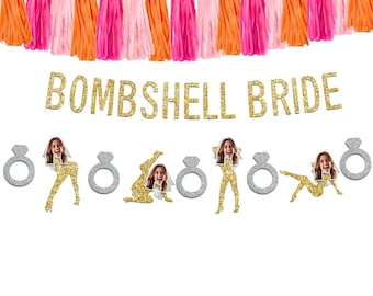 Bombshell Bride Bachelorette Banner: Tropical Island Party Decor