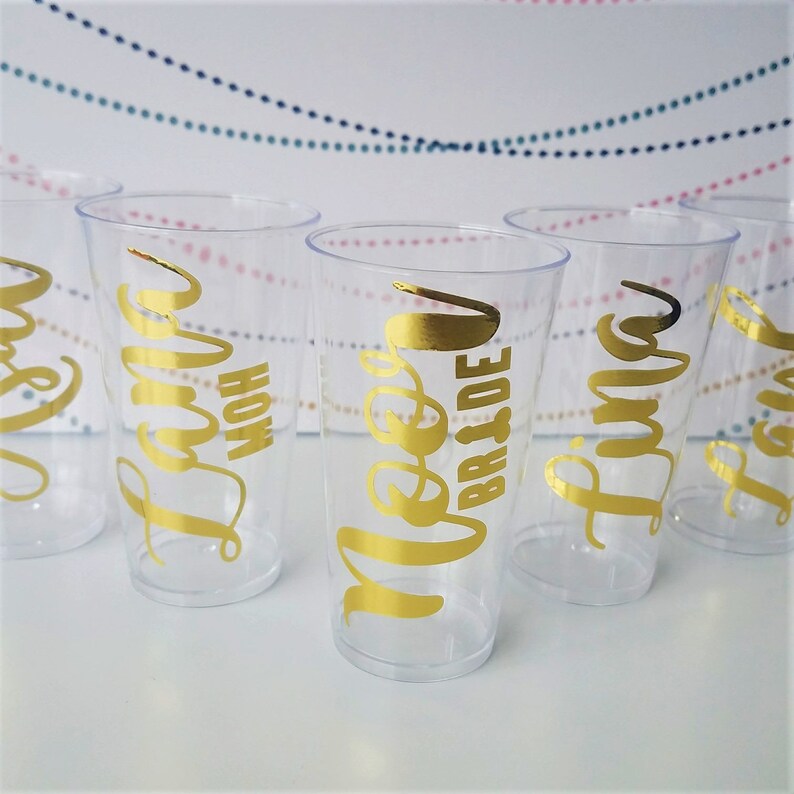 personalized plastic shot glasses