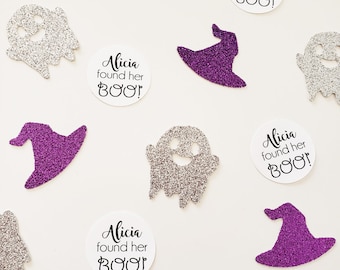 Personalized Halloween Bachelorette Confetti: Witch Hats, Ghosts