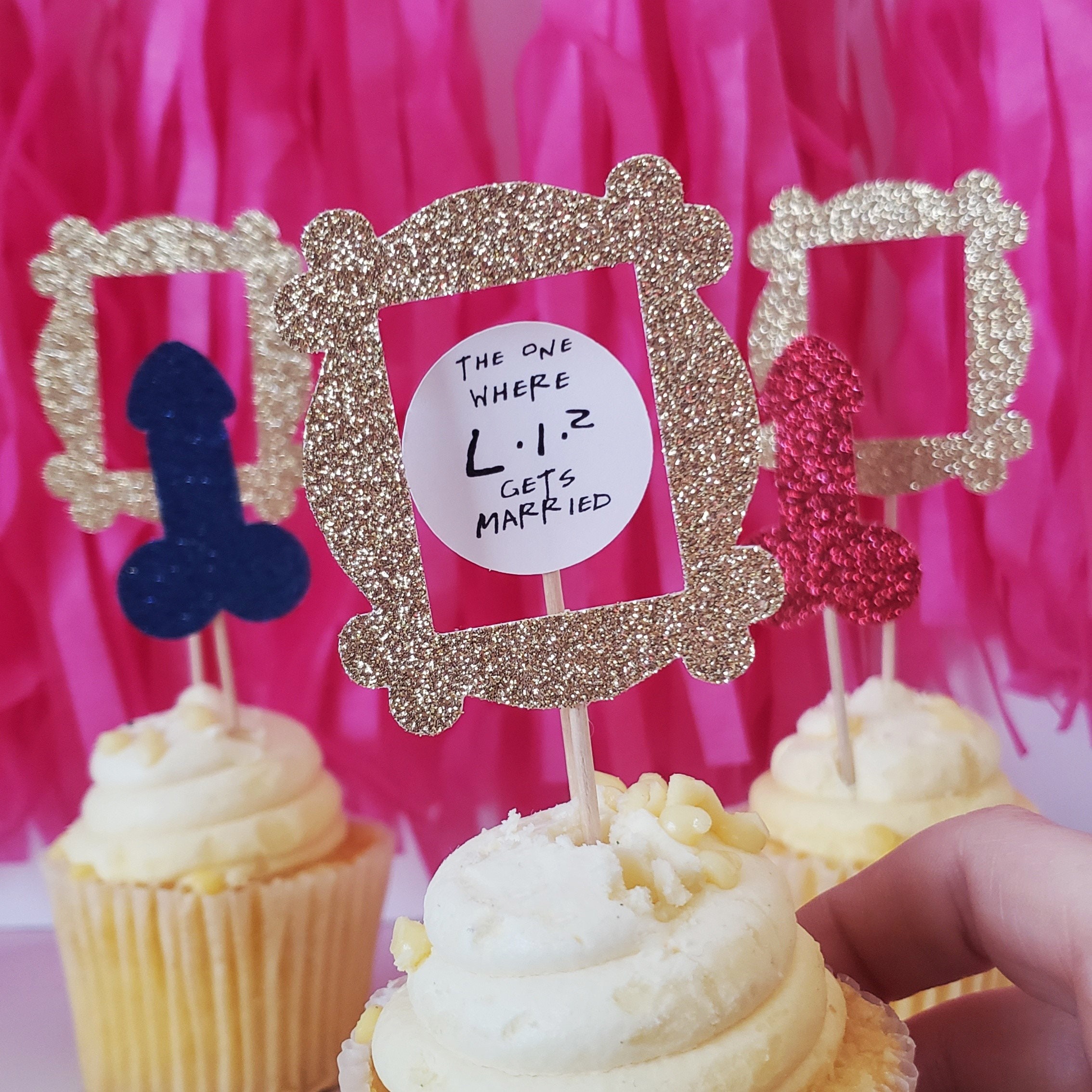 Friends Themed Bachelorette Party Cupcake Toppers Etsy