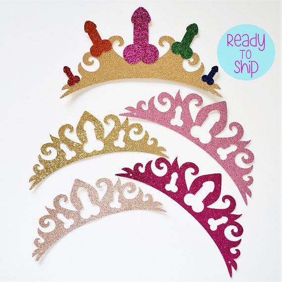 Weird flex on Valentines but You Go Girl! Penis Tiara Crown Bachelorette Stagette Hen party a digital file for Cricut by Bryn Wyllychuk