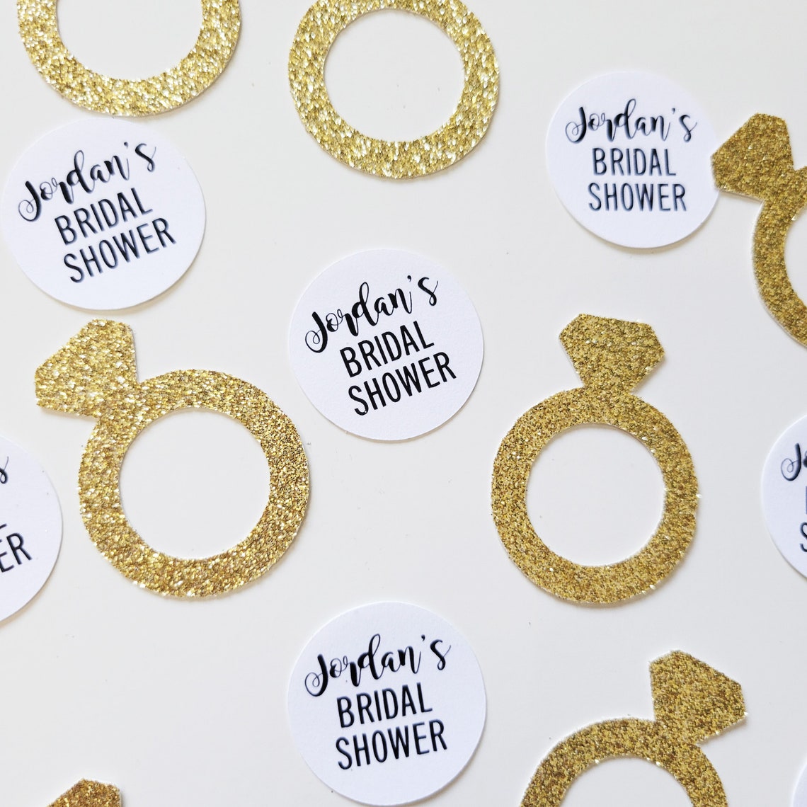 Personalized Bachelorette Party Confetti Engagement Ring - Etsy