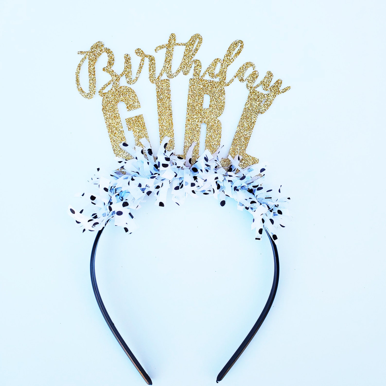 Birthday Girl Headband With Fringe Option Birthday Headband Etsy