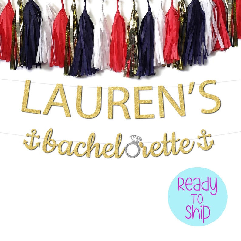 Custom Bachelorette Banner Bachelorette Boat Party Banner Etsy