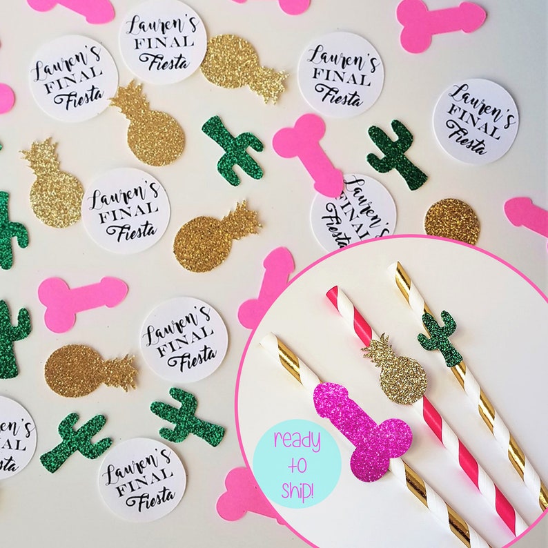 Final Fiesta Male Stripper Banner Mexico Bachelorette Penis /& Cactus Banner Custom Final Fiesta Bachelorette Party Penis Banner
