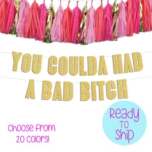 You Coulda Had a Bad Bitch Divorce Banner, Divorced AF Divorce Party Banner, Freedom Party, Divorce Party Decorations, Break Up Banner