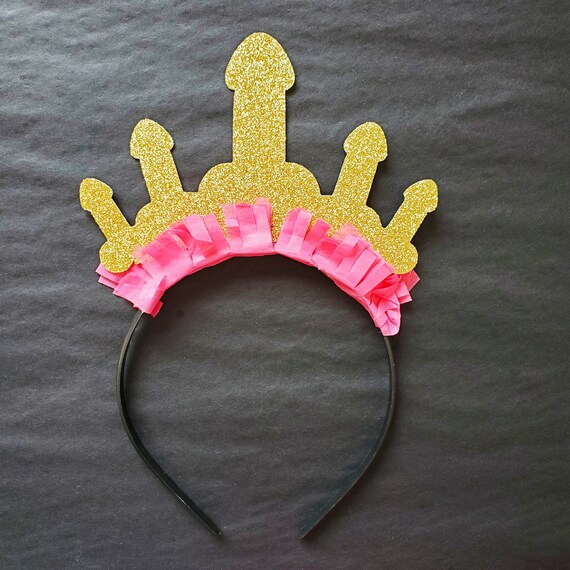 Bachelorette Party Penis Headband Penis Tiara For Bride With Etsy