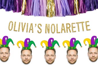 Personalized Nolarette Bachelorette Banner: New Orleans Party Decor