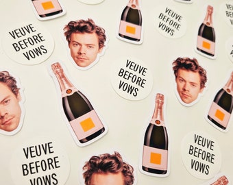 Groom or Bride Face Confetti for Veuve before Vows Bachelorette Party, Last Rendez Veuve Bachelorette Party, Champagne Bachelorette