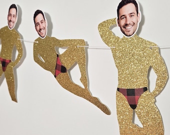 Groom Face Dancer Banner: Funny Bachelorette Party Decorations