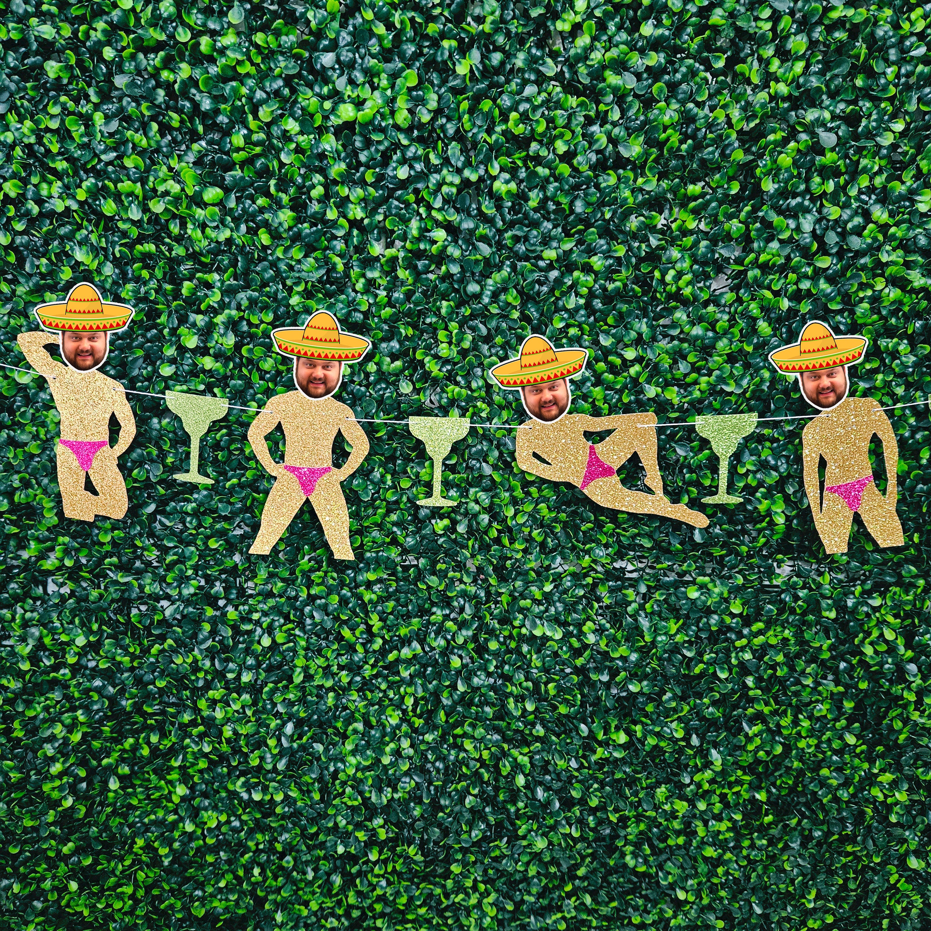 Margs and Matrimony Bachelorette Party Groom Face Banner, Groom Head Sombrero Dancer Decor, Margarita Bachelorette Party Mexico Bachelorette