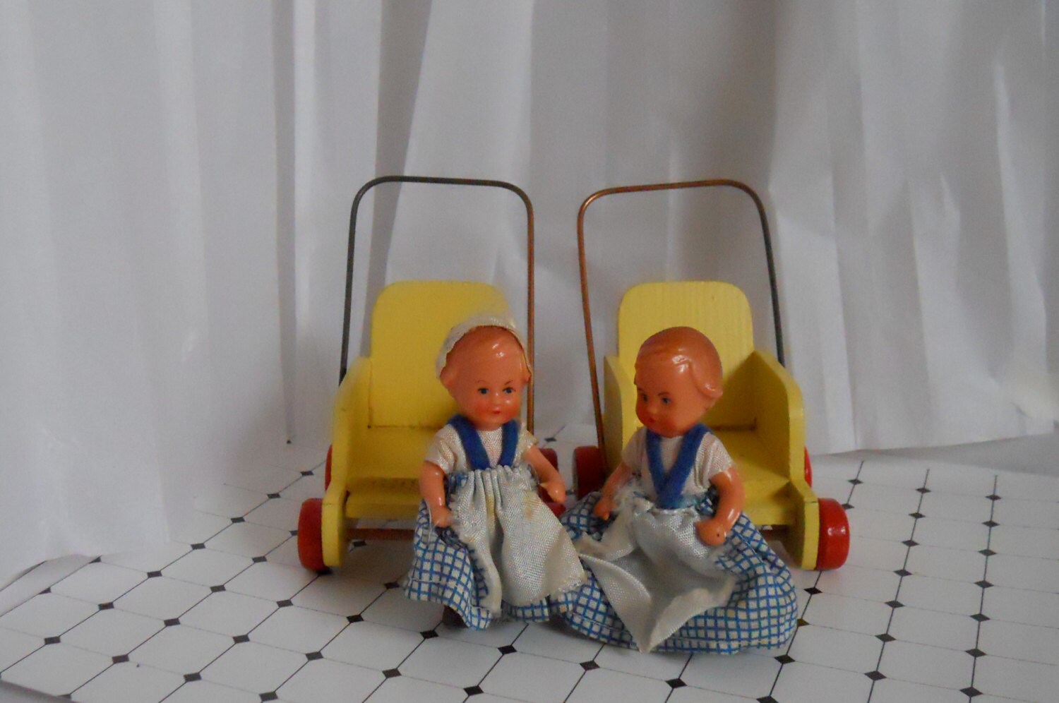 two cute twins dolls
