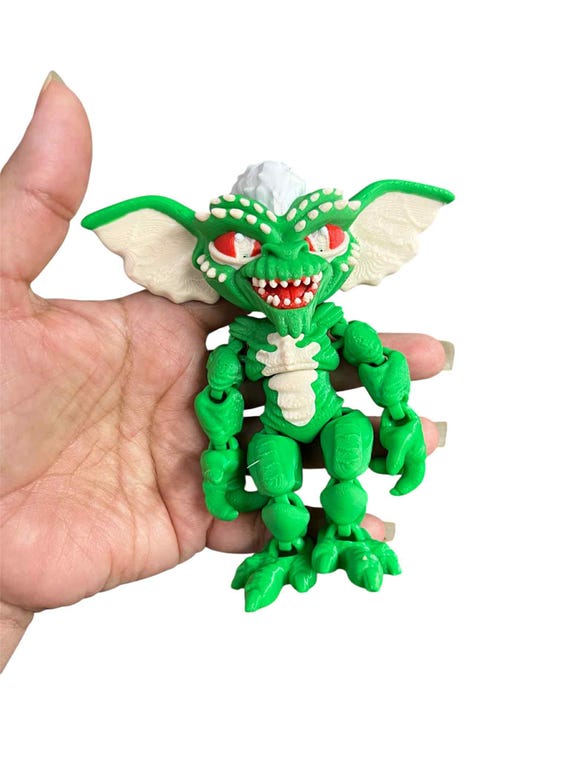 3d Printed Articulated Flexi Gizmo or Stripe Gremlins