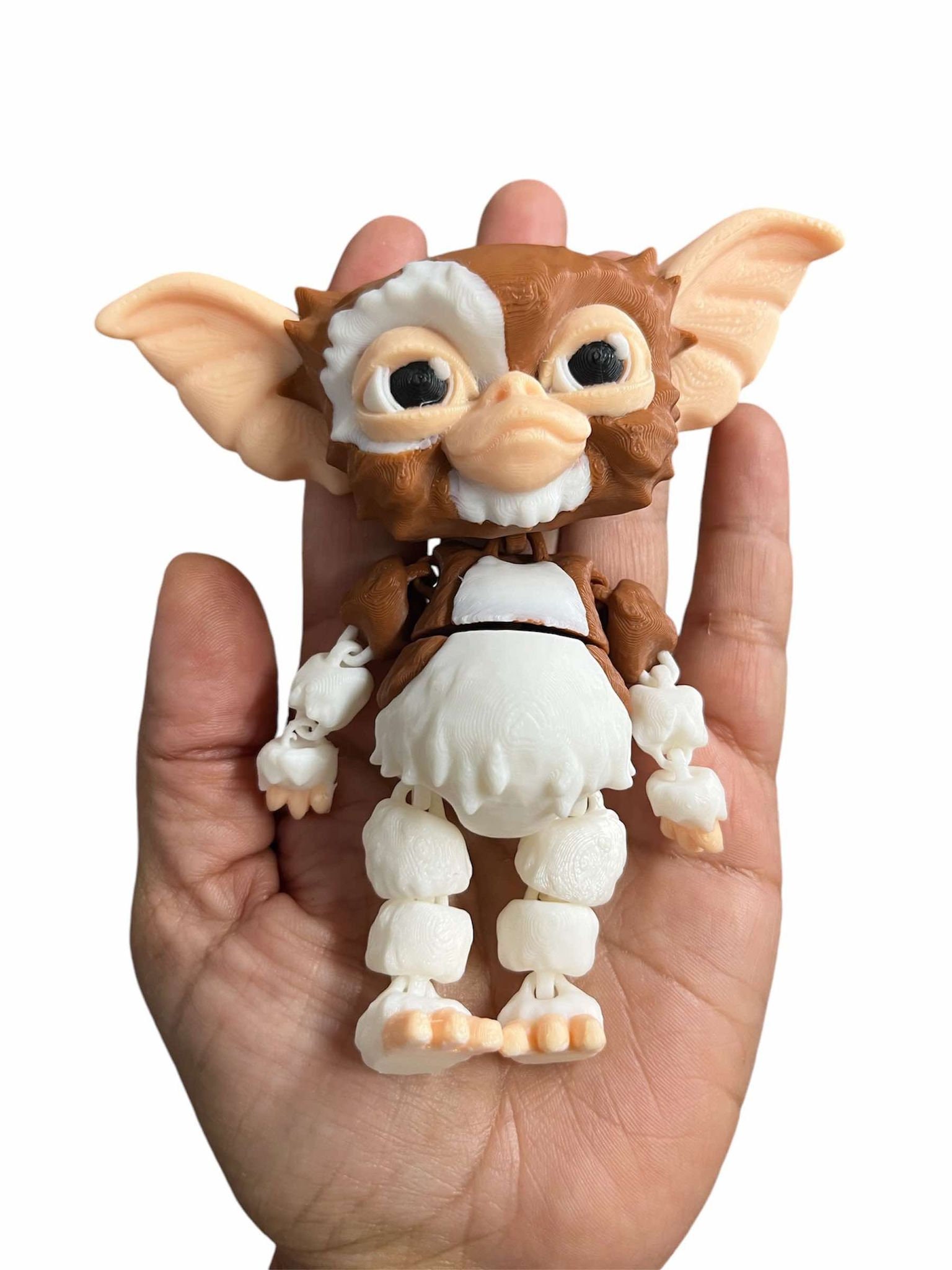 3d Printed Articulated Flexi Gizmo or Stripe Gremlins Figurine
