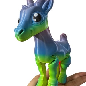 Goat Articulated 3D printed in PLA filament with options