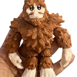 Articulated multicolored Bigfoot Sasquatch 3D printed