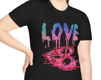 Goth Love Valentine Shirt, Goth Valentine Shirt, Goth Gifts, Gothic Shirt, Valentine's Day Shirt, Unisex Softstyle T-Shirt