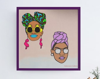 African American Wall Art, Black Woman Wall Art, Urban Art Print, African American Poster Print, Black Artwork, Pop Art, Black Girl Art
