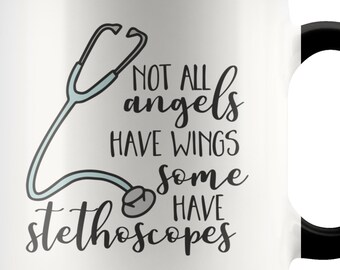 Nurse Retirement Mug, Funny Stethoscope Quote, Ceramic Coffee Cup