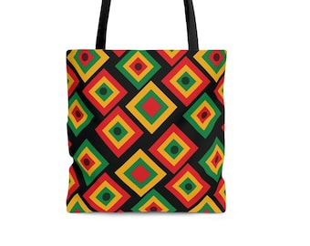 Juneteenth African Bag-Tote Bag Aesthetic -Juneteenth Weekend Overnight Bag- Juneteenth Gift- Canvas Tote Bag, Habensen Gallery