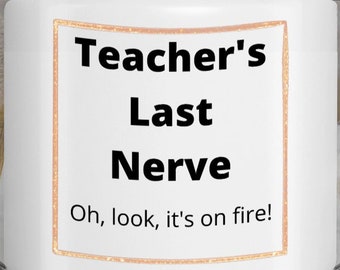 Teacher Candle, Teacher's Last Nerve Vanilla Soy Wax Candle, Funny Teacher Gift, Habensen Gallery