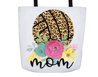 Volleyball Mom Tote Bag-Sports Mom Tote Bag- Volleyball Mom Gift- Mother's Day Gift- Sports Tote Bag - Weekend Bag, Habensen Gallery