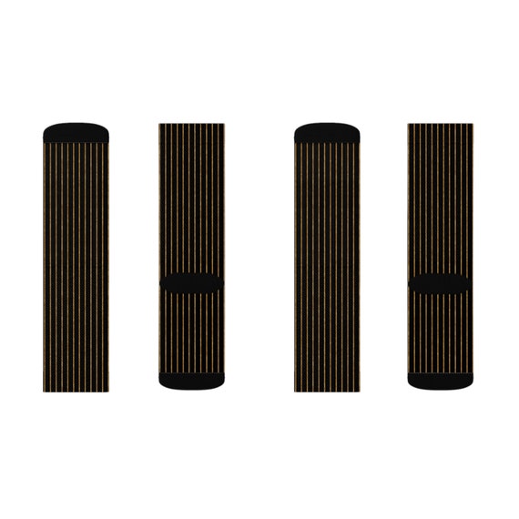 Black & Gold Striped Dress Socks: Men's Novelty Socks Black & Gold Striped Dress Socks: Men's Novelty Socks