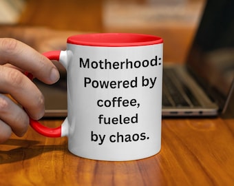 Grappige mok voor mama Life Chaos koffiemok, Moederdagcadeau