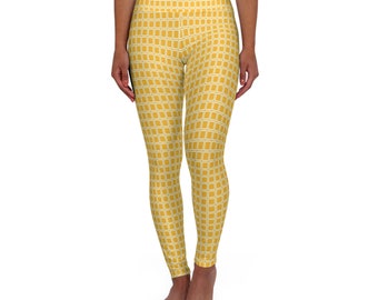 Sunshine Yellow Women's Yoga Leggings - Fitness Activewear-Women's Yoga Pants-Sexy Leggings for Women, Habensen Gallery