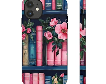 Bookish Phone Case Bookworm iPhone Case, Book Lover Gift for Her