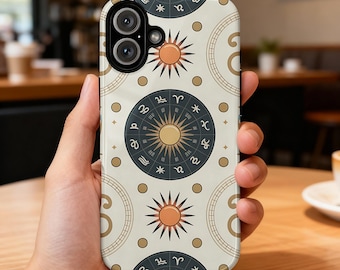 Celestial iPhone Case: Astrology Zodiac Pattern, Modern Phone Protection