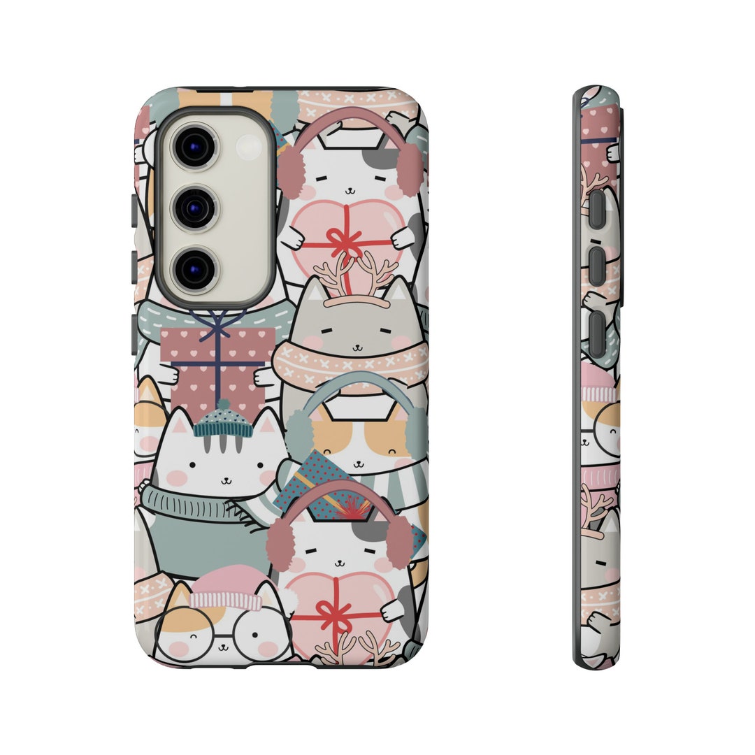 Kawaii Cell Phone Case Kawaii Cat iPhone Case Trendy Cute Etsy