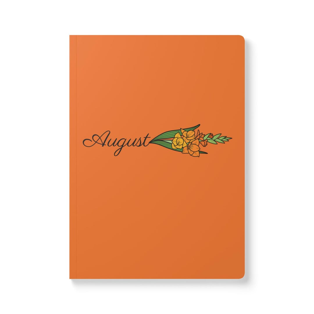 August Notepad August Birth Flower Journal Notebook: Daffodil Floral Design ...