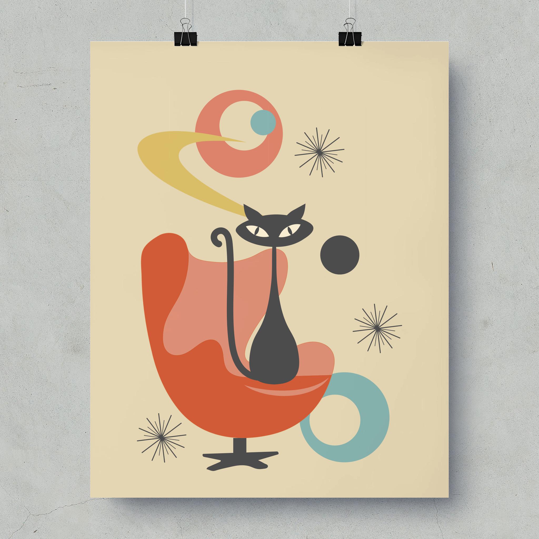 【CAT】　vintage poster Poster vintage cat poster | Wall Art | 3+1 FREE | Abposters.com