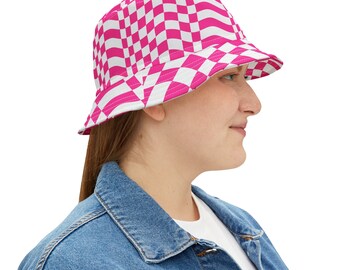 Checkered Summer Bucket Hat
