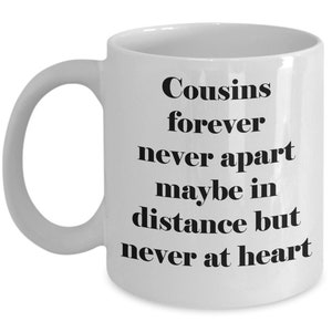 Gifts for Cousins, Best Friends Gift, Long Distance Gift, Cousin Gift, Cousins Forever...Coffee Gift, Coffee Lover Gift, Unique Mug image 2